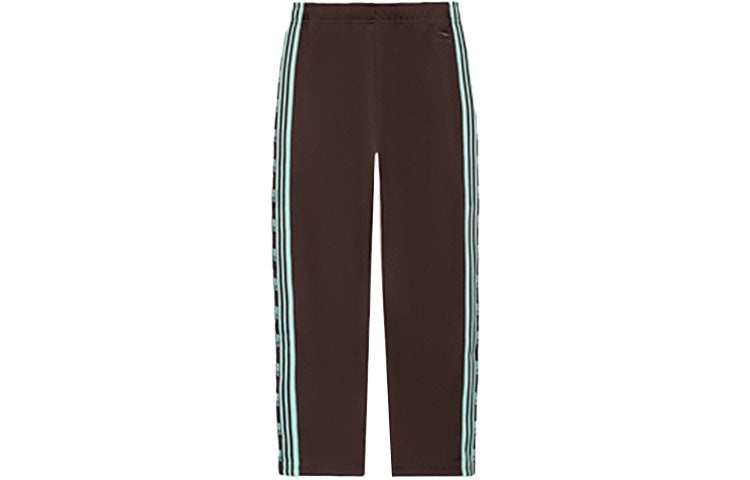 Li-Ning Logo Side Striped Pants 'Brown Green' AKLS869-2 - 2