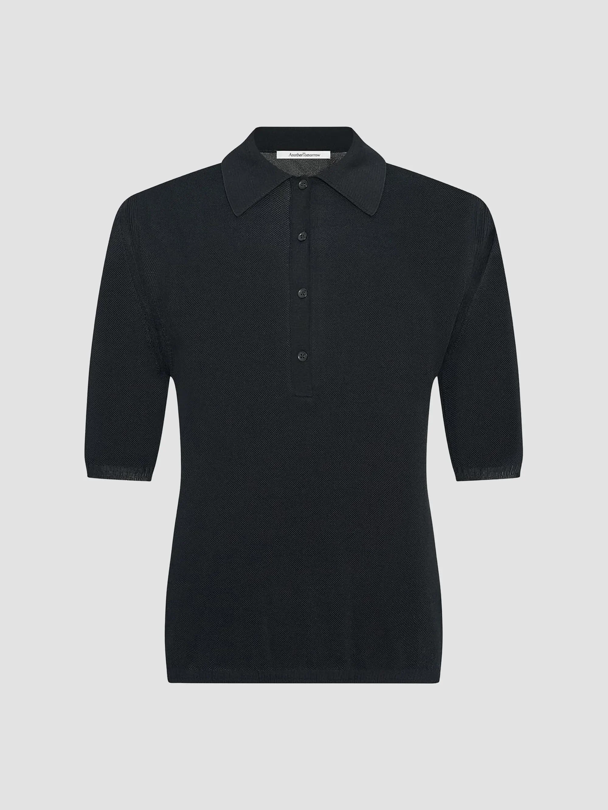 Women's Pique Polo - Black - 1