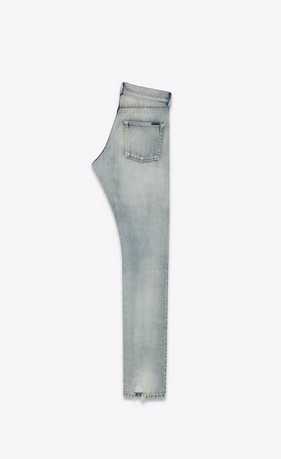 SAINT LAURENT slim-fit jeans in 80's vintage blue denim outlook