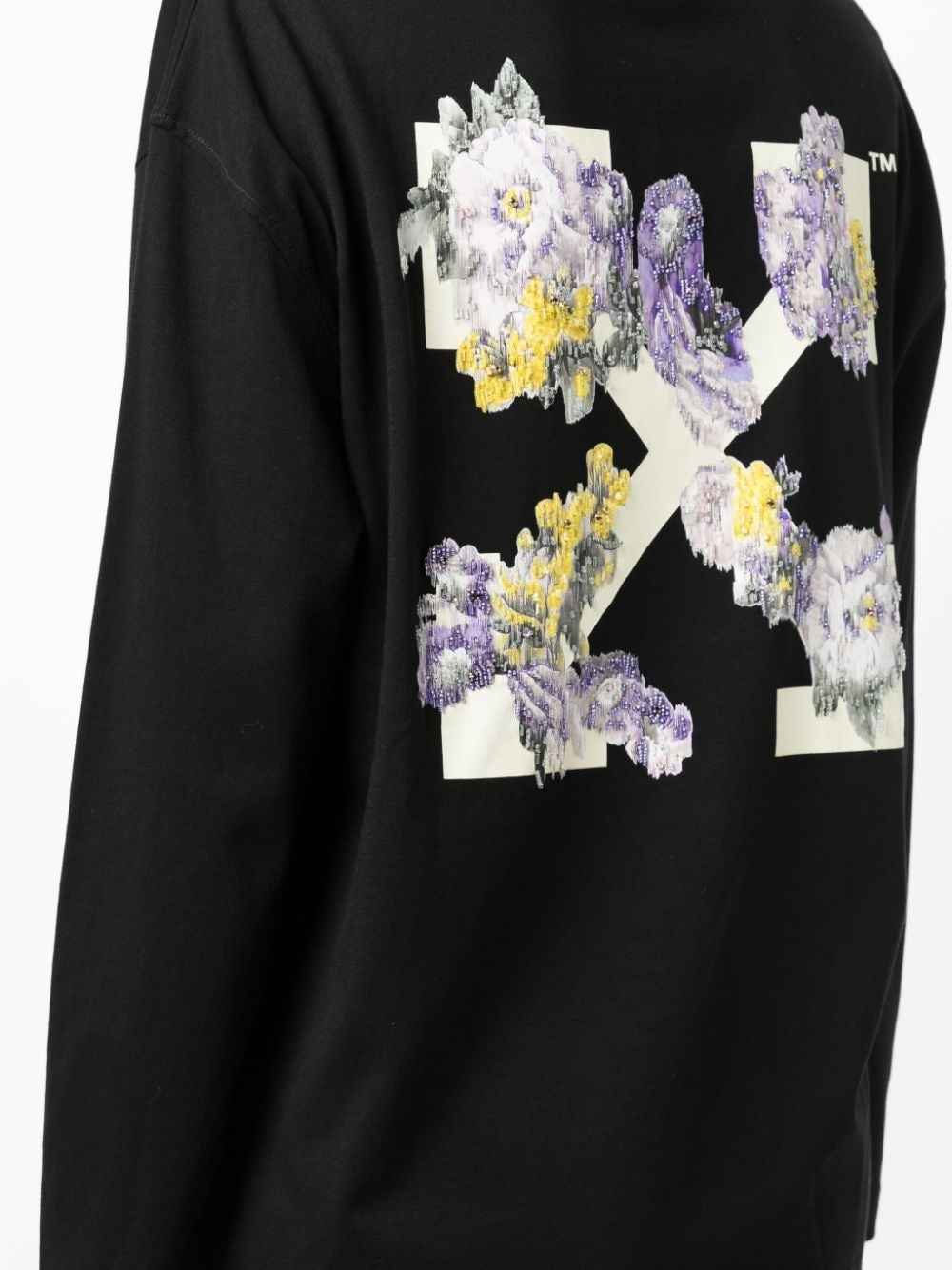 Flower Arrow cotton sweatshirt - 5