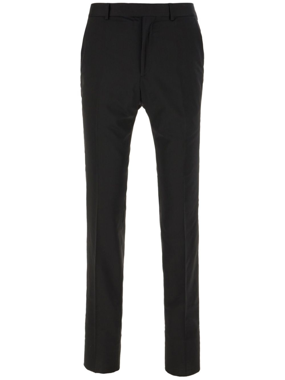 pressed-crease tapered trousers - 1