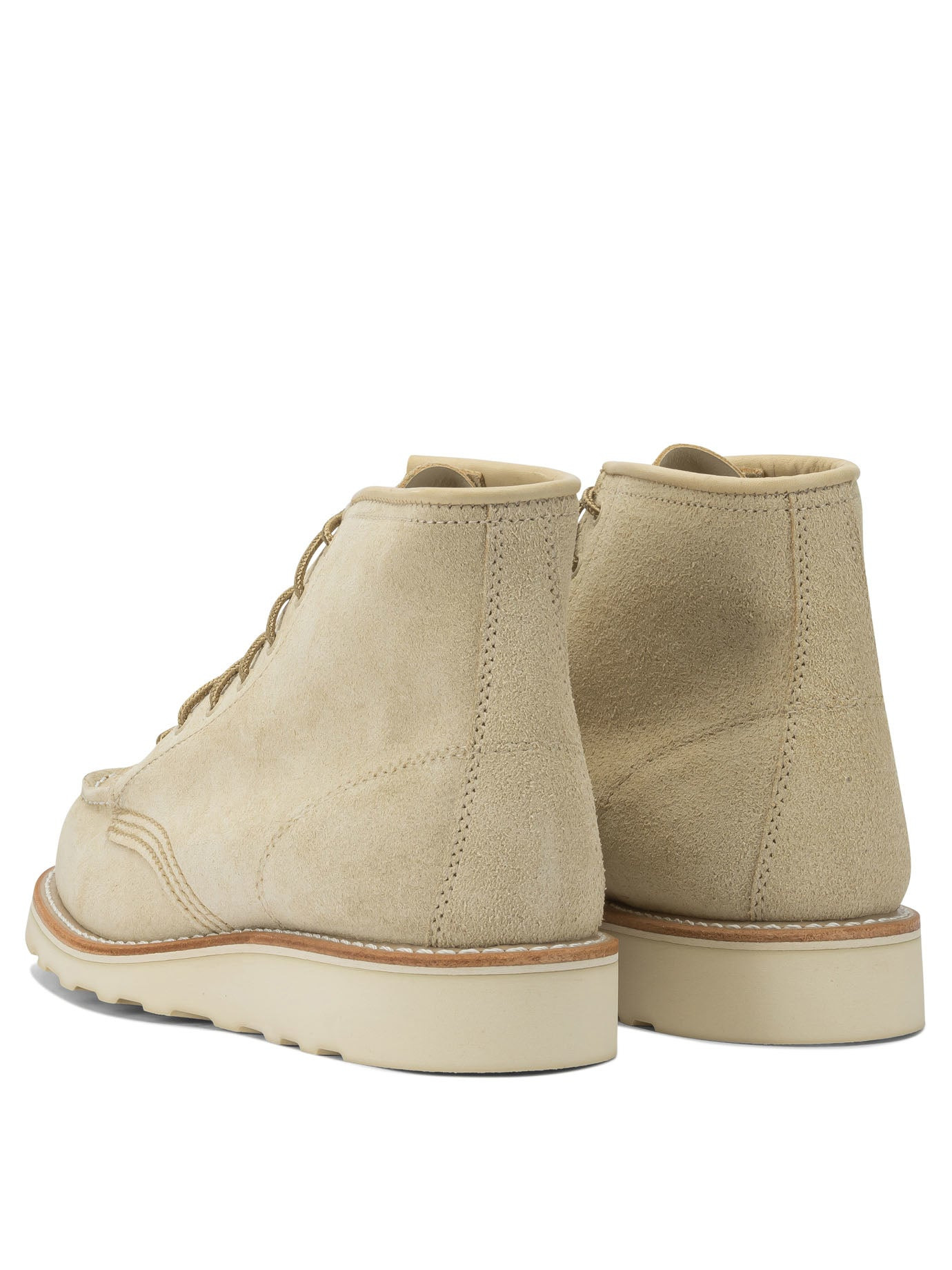 Red Wing Shoes - Red Wing Shoes "6'' Moc Toe 3328 Cream Abilen" Lace-up Ankle Boots - 4