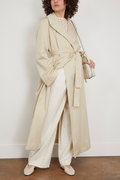 RÓHE Long Wrap Trench in Sand outlook