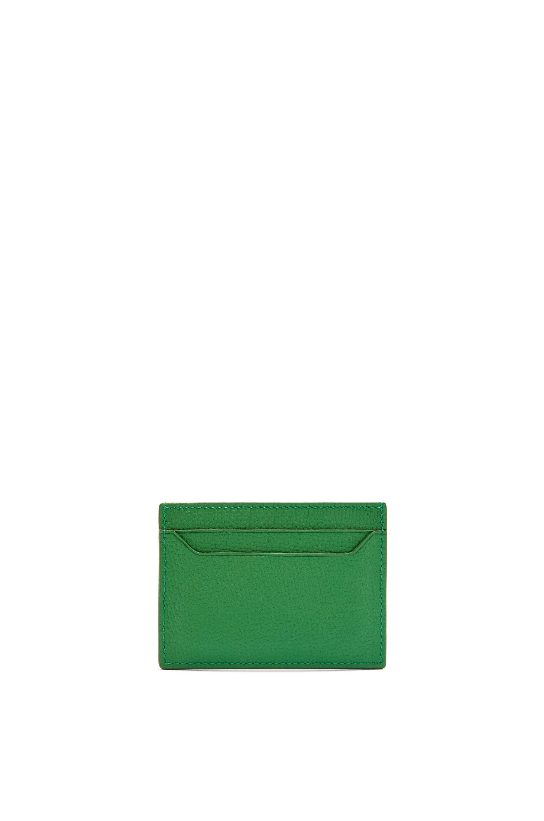 Anagram plain cardholder in pebble grained calfskin - 3