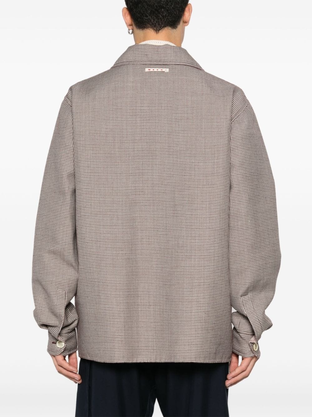 houndstooth-jacquard shirt - 4