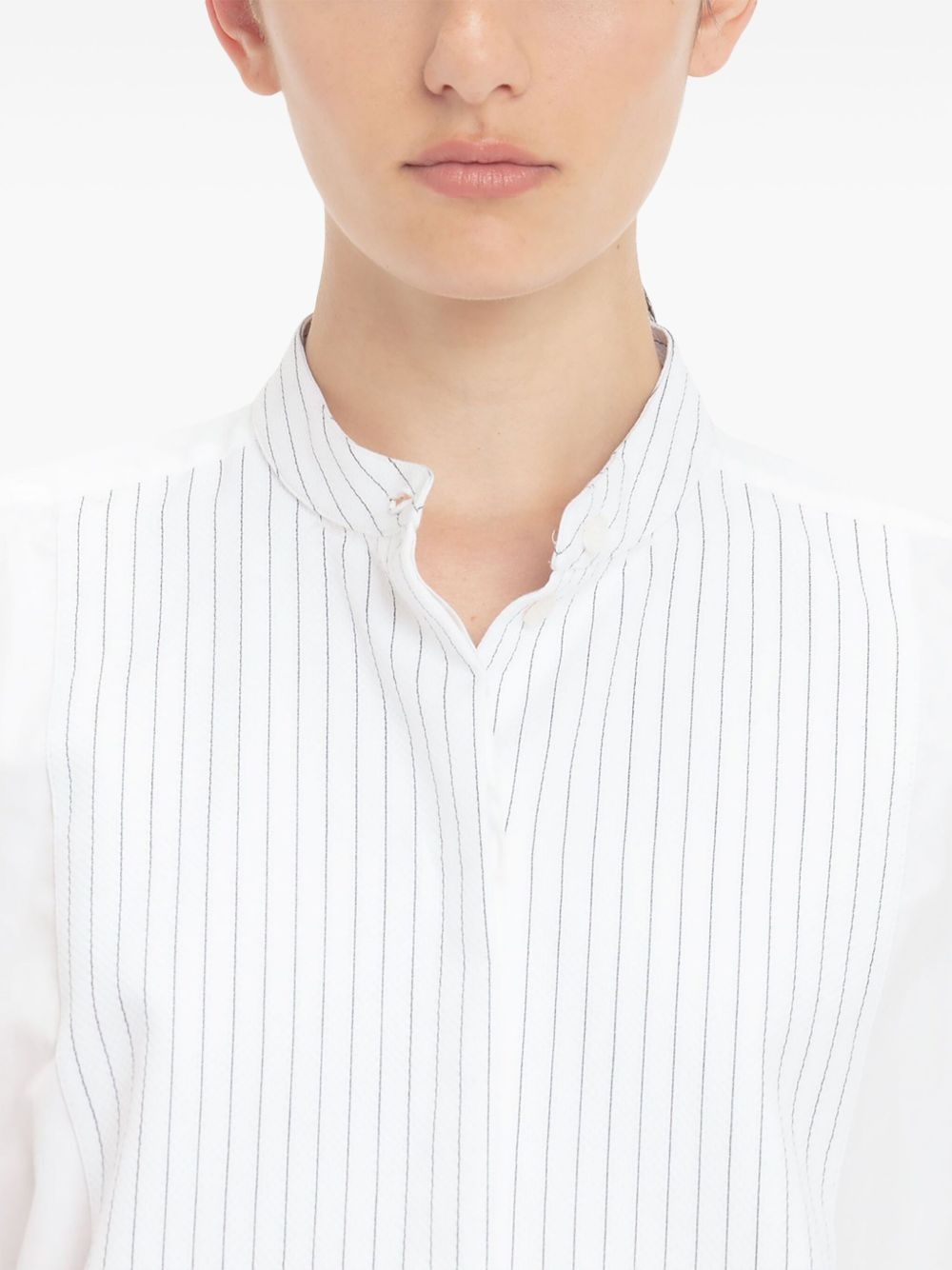 cropped tuxedo shirt - 5