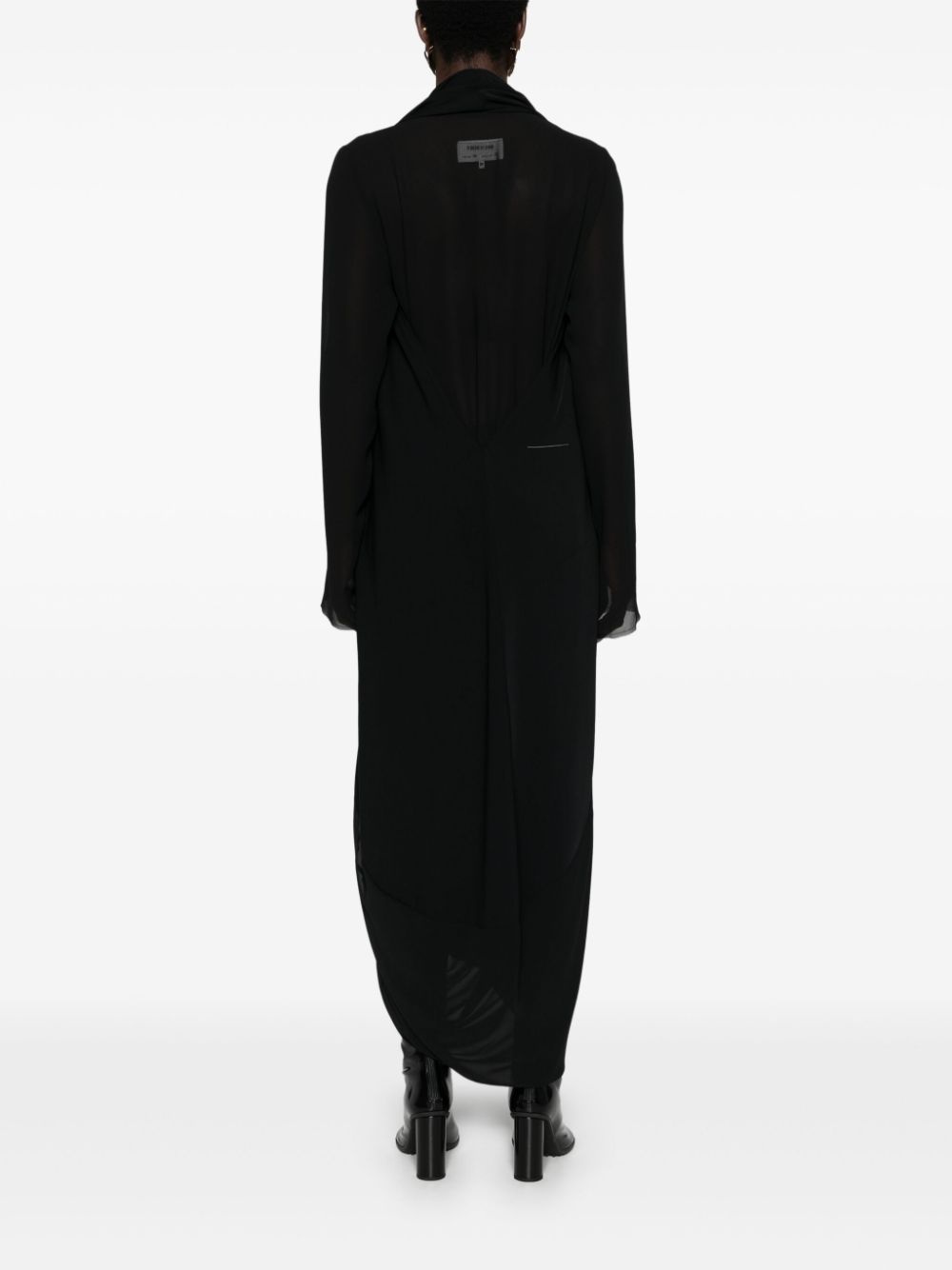 layered sheer maxi dress - 4