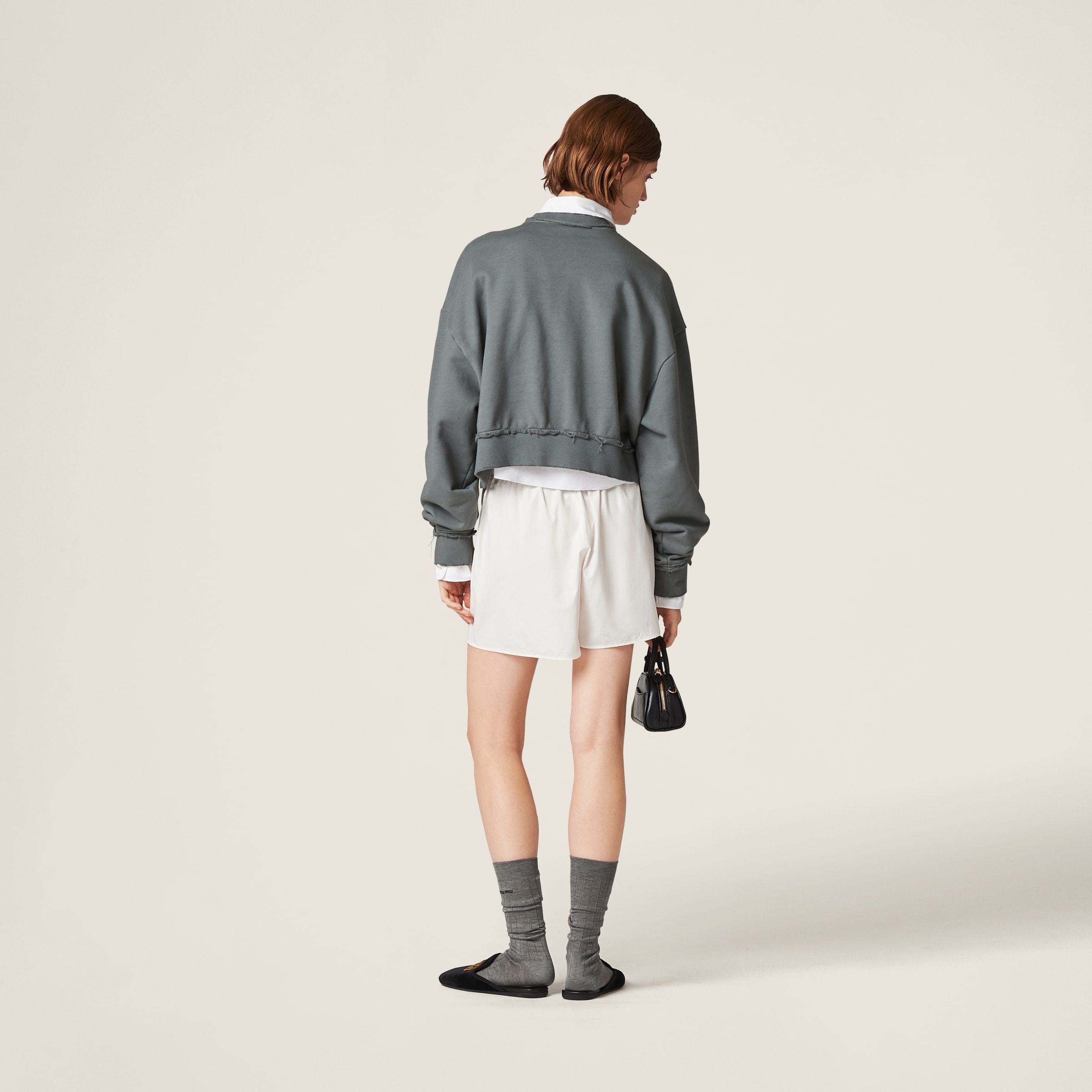 Garment-dyed cotton fleece sweatshirt - 3