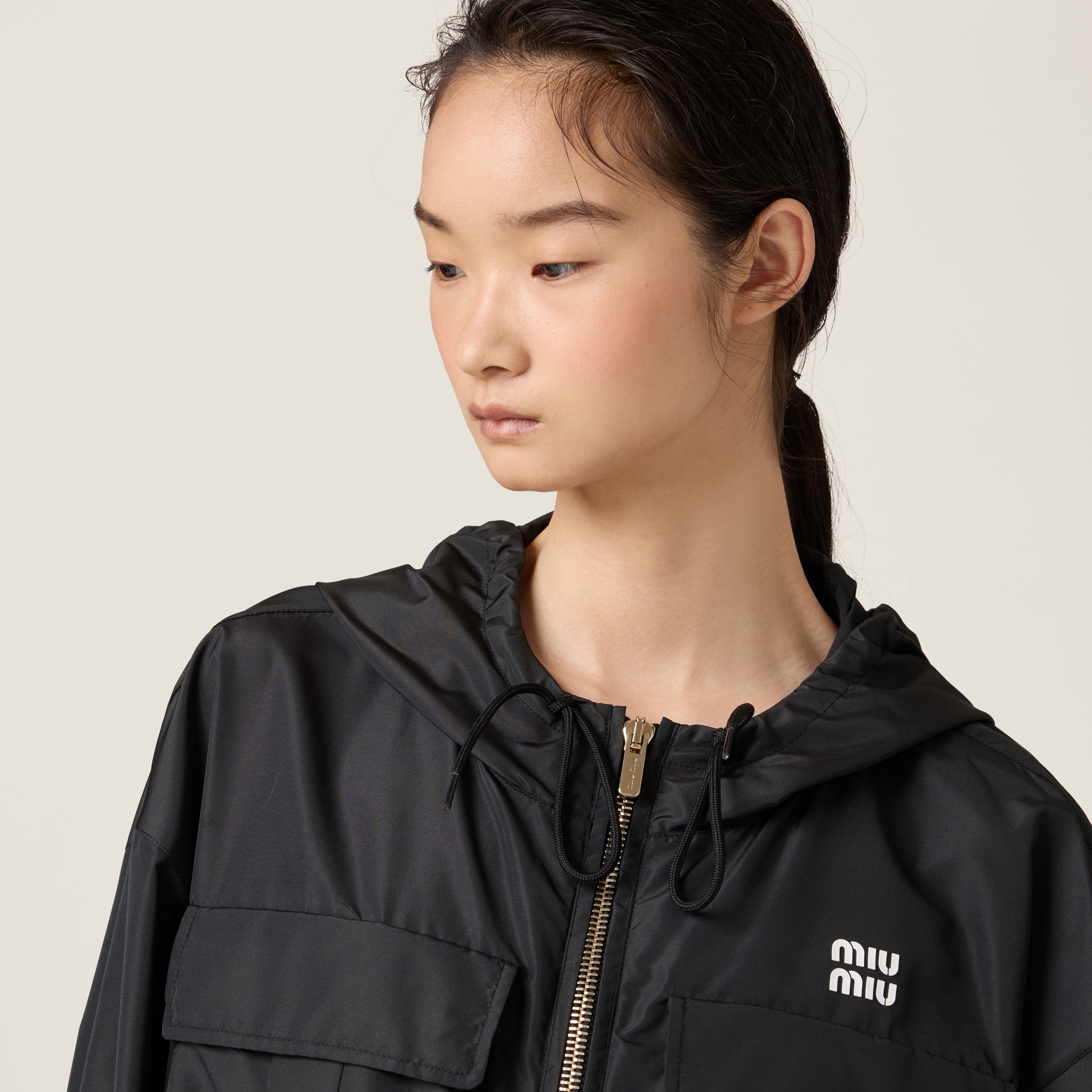 Technical fabric blouson jacket - 4