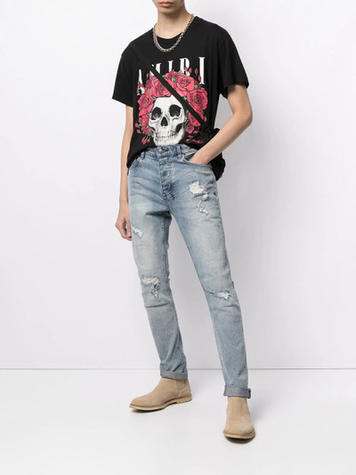 AMIRI Grateful Dead skull-print cotton T-shirt outlook