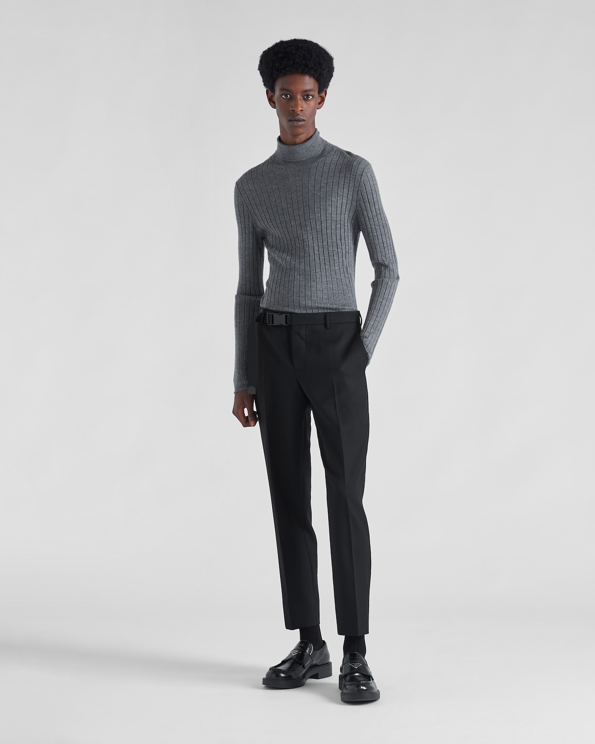 Wool gabardine pants - 2