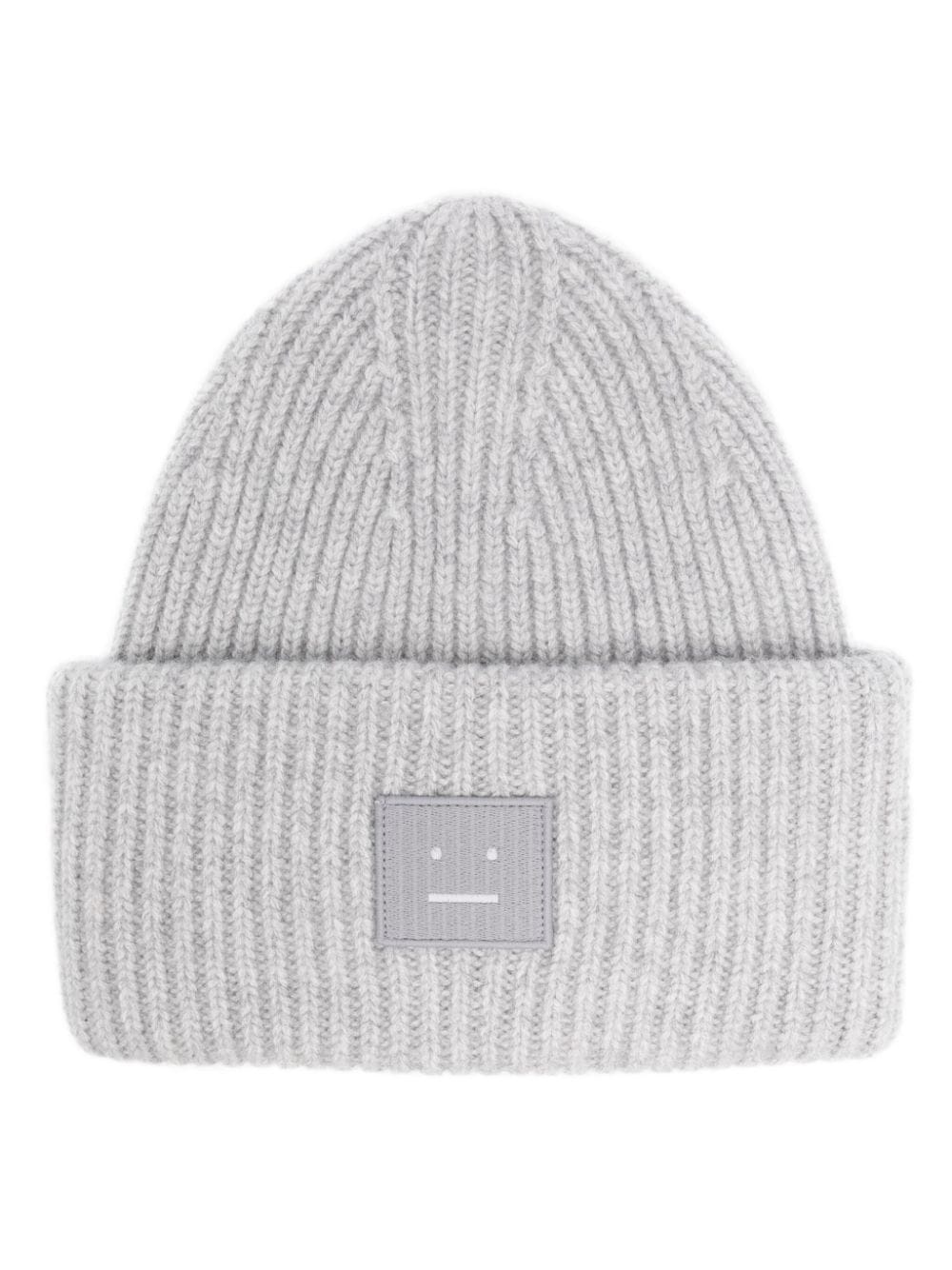 logo-appliquÃ© wool beanie - 1