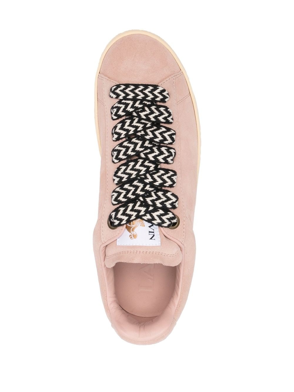logo-patch low-top sneakers - 4