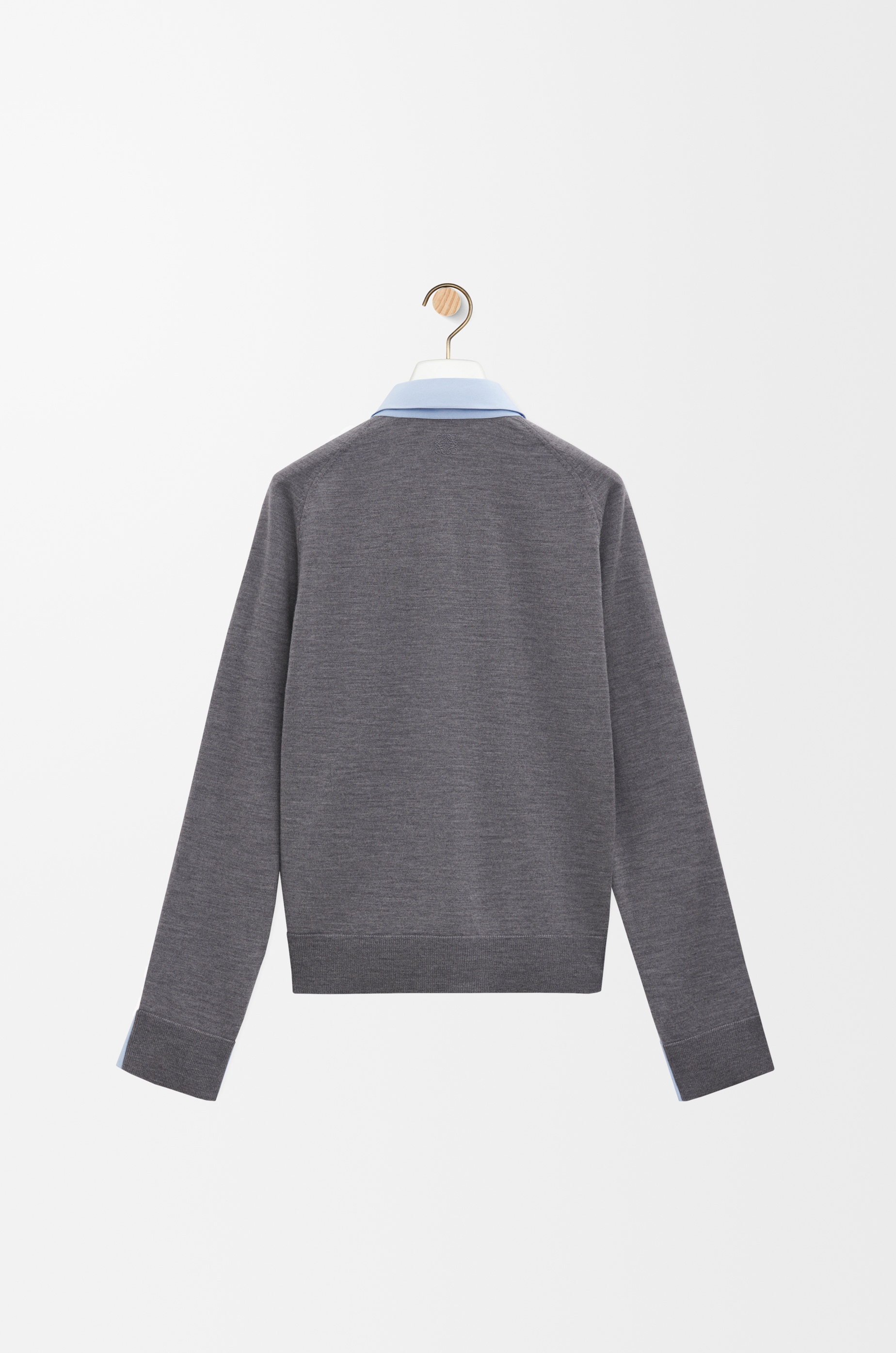 Hybrid shirt in cotton and wool - 2