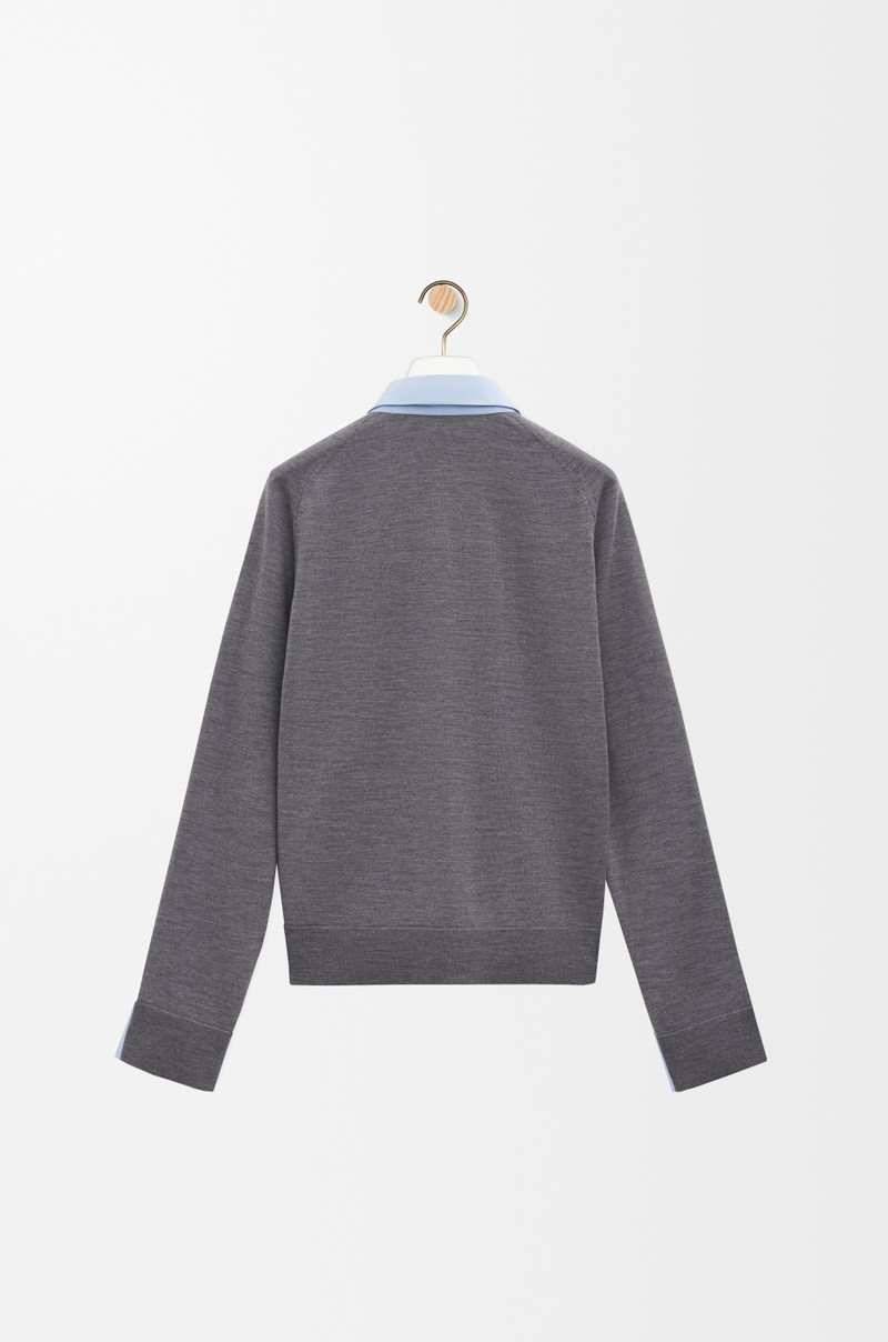 Loewe Hybrid shirt in cotton and wool outlook