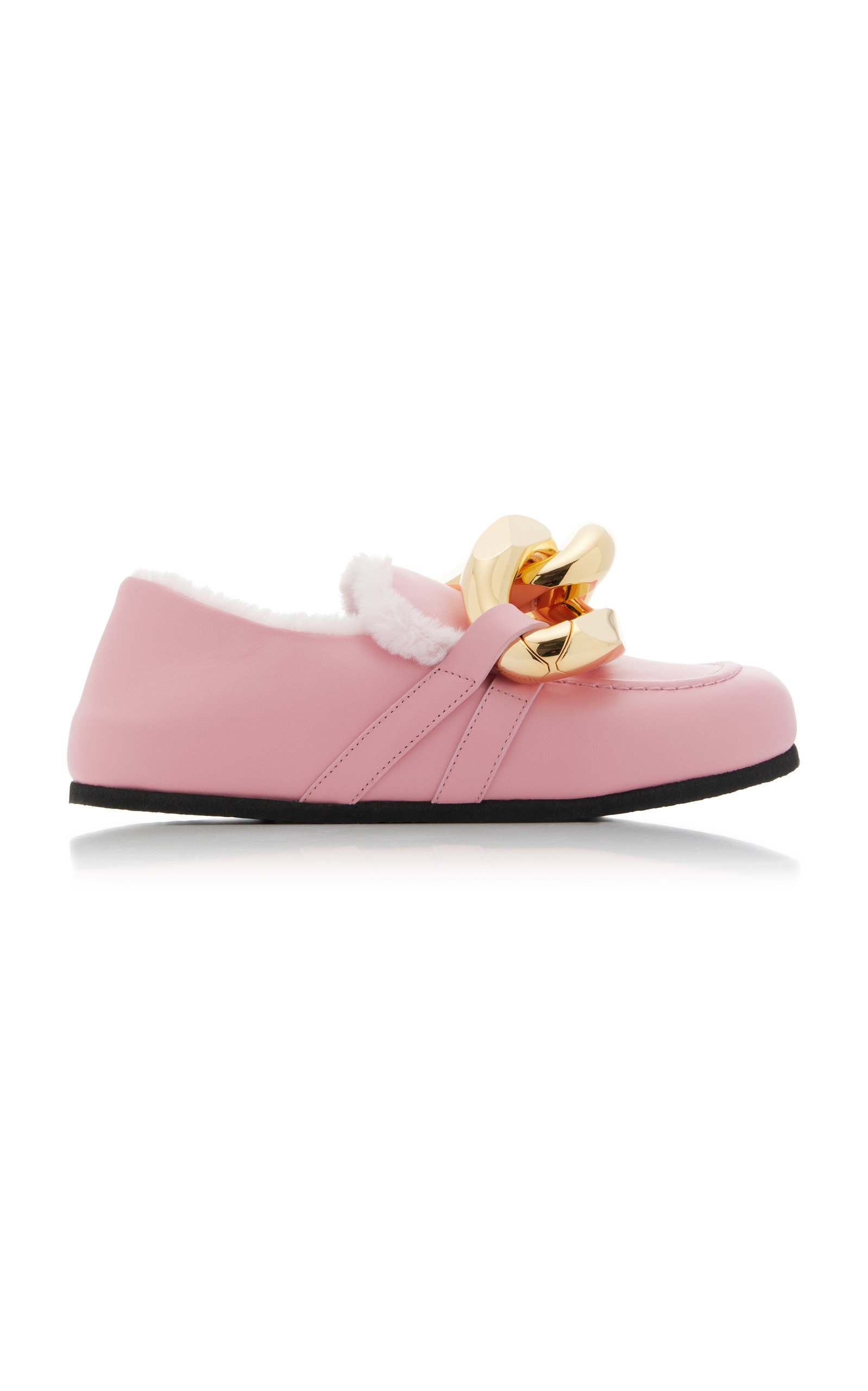 Leather Chain Loafers pink - 1