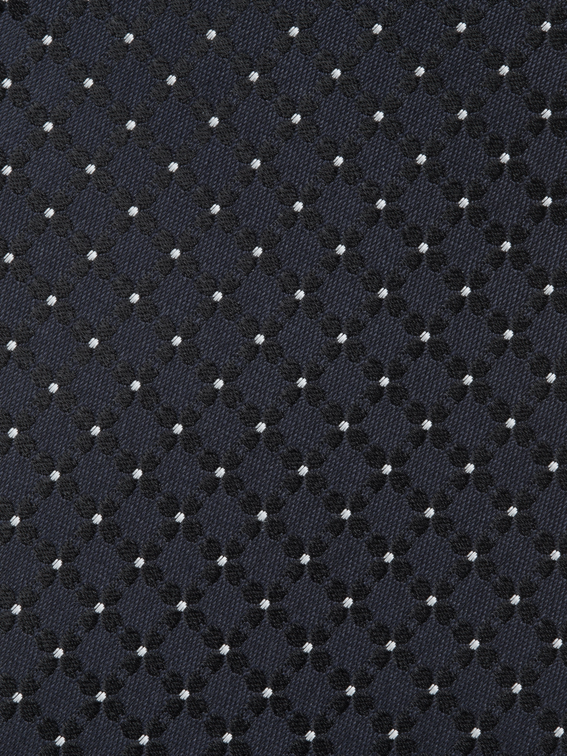 DARK BLUE SILK TIE - 2