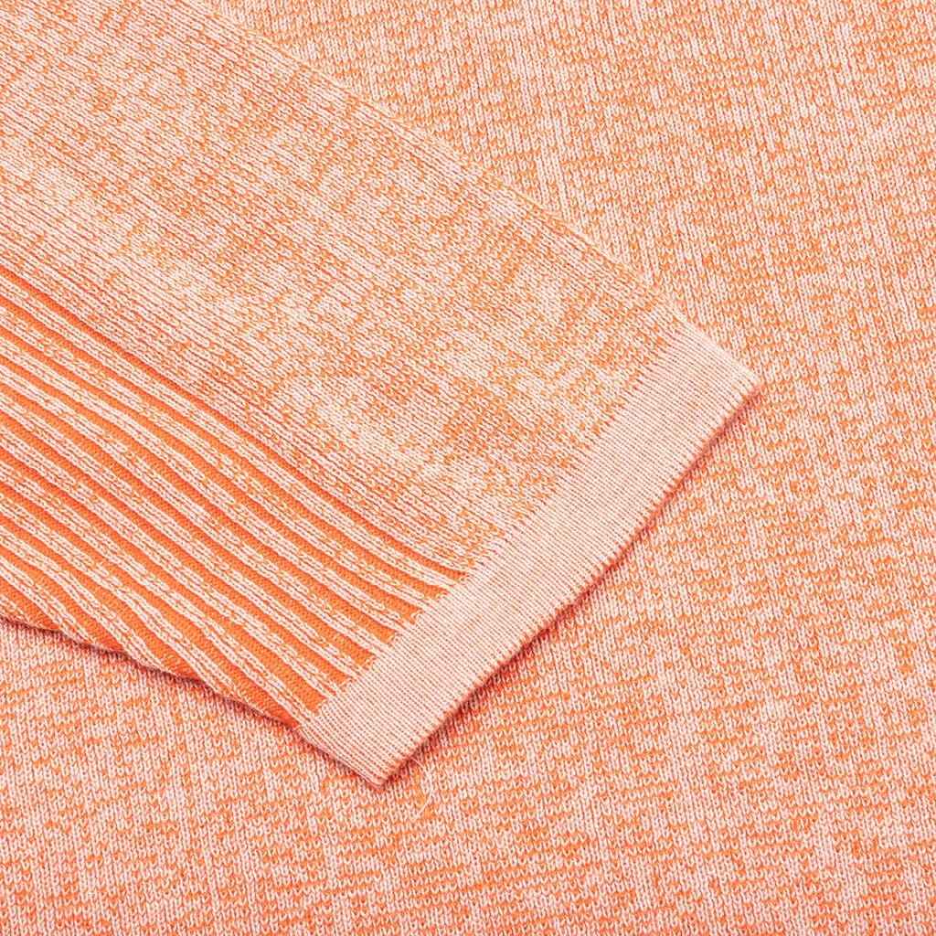 ENGINEERED PANEL SWEATER - ORANGE - 5