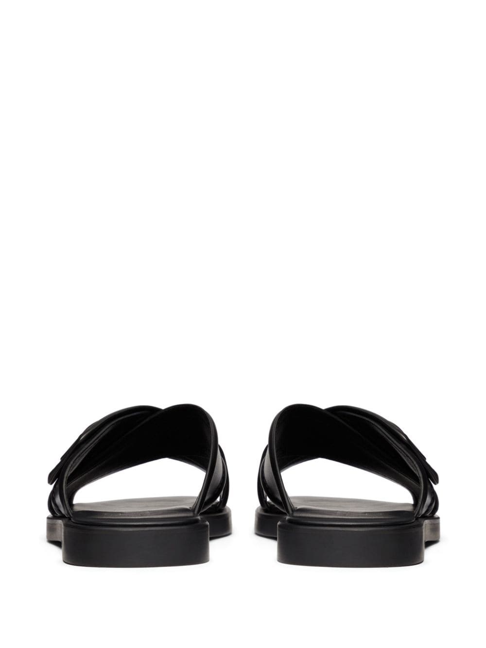 VLogo Signature leather sandals - 3