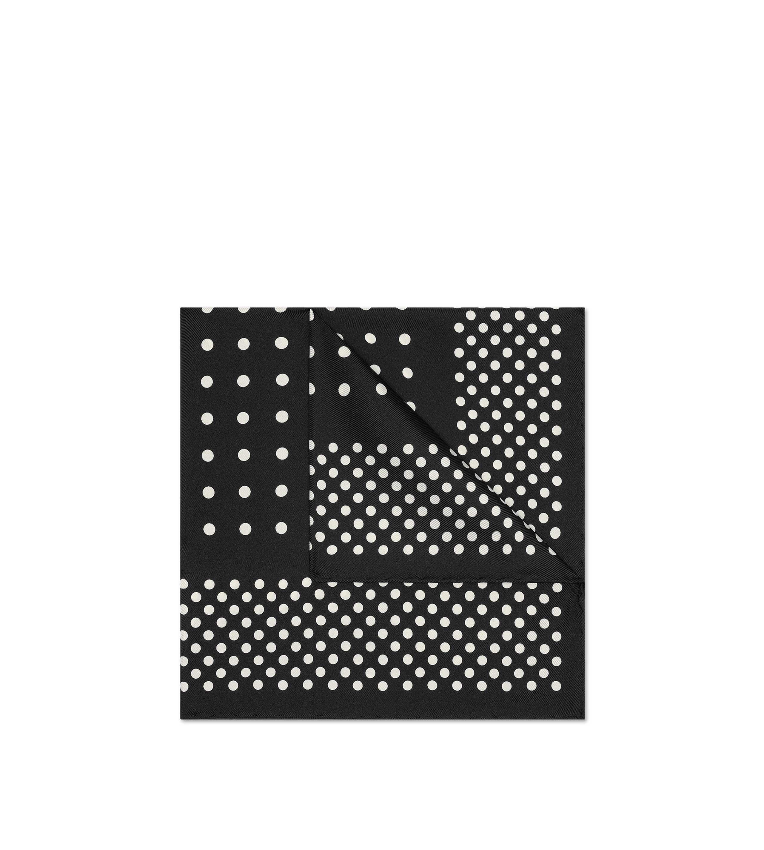 POLKA DOT FRAME POCKET SQUARE - 2