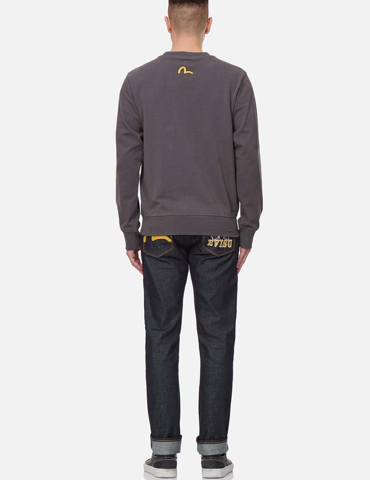 SEAGULL AND GODHEAD PRINT SLIM FIT JEANS #2010 - 5