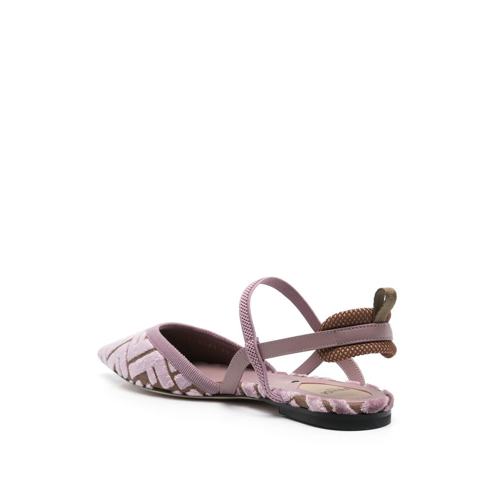 Fendi Pink Ballet Flats Women - 4