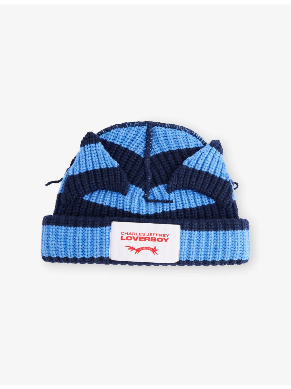 Chunky Ears Wool-Blend Beanie Hat - 1