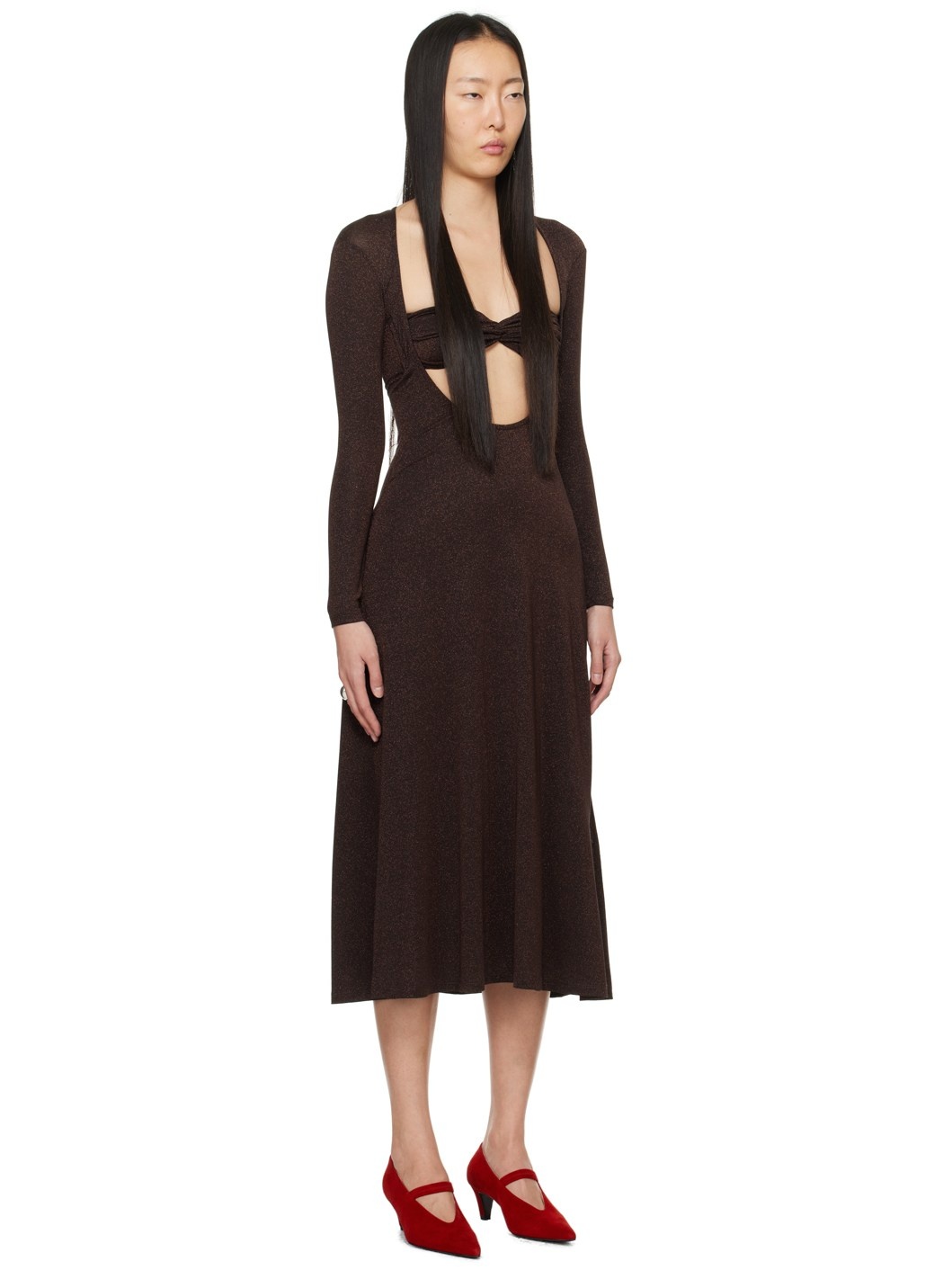 Brown Baes Midi Dress - 2