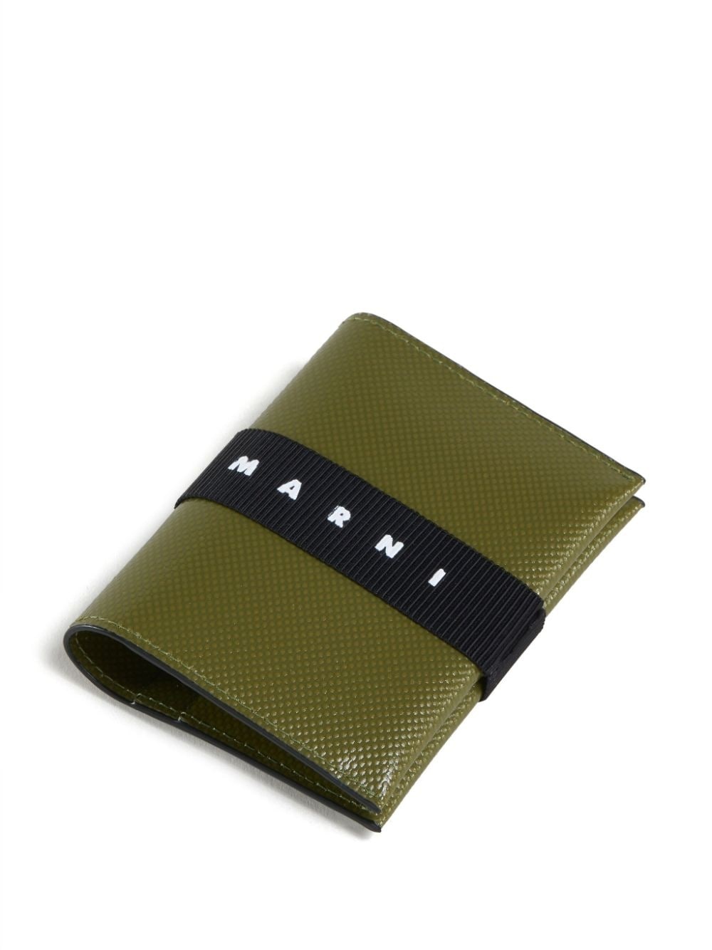 logo-print grosgrain-strap card holder - 3