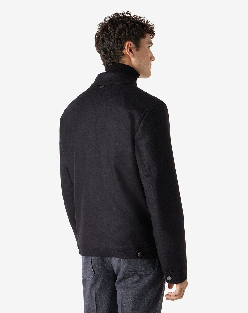 Black stretch cashmere jacket 3