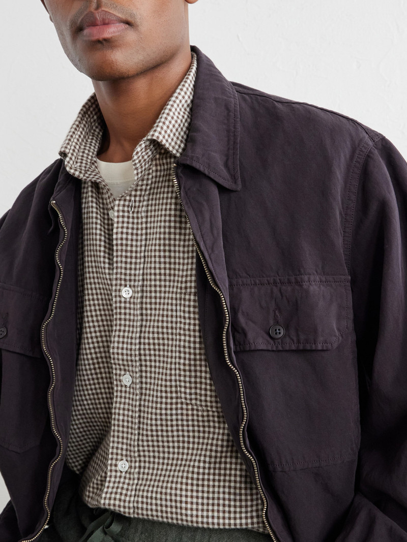 Paul Striped Cotton-Gabardine Shirt 5