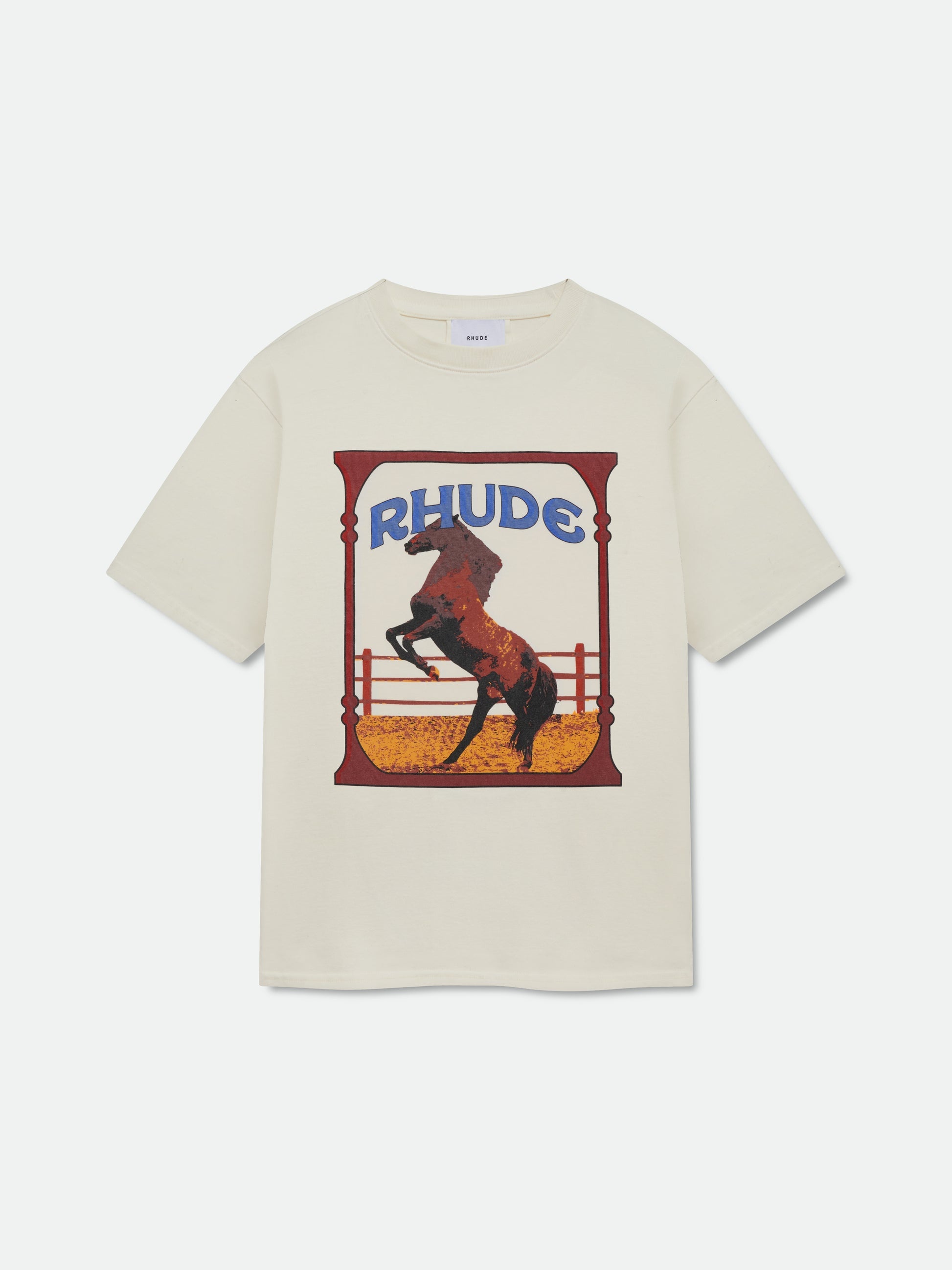 RHUDE♡ オフホワイト 'Rhude' Cadre Tシャツ Off-White 'Rhude' Cadre T-shirt by Rhude on Sale