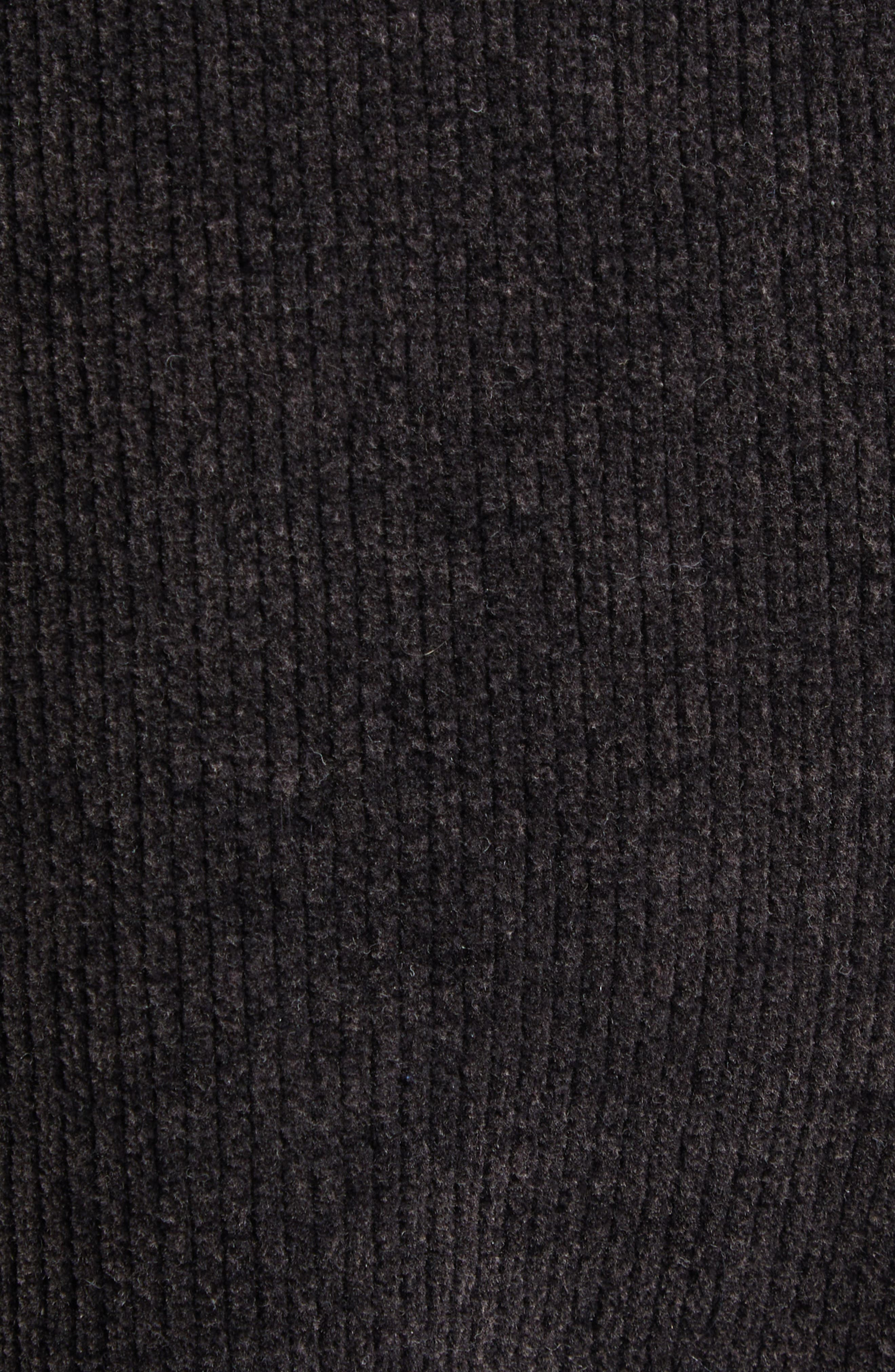 Alexander Wang Logo Short Sleeve Chenille Crop Sweater in Washed Black at Nordstrom - 7