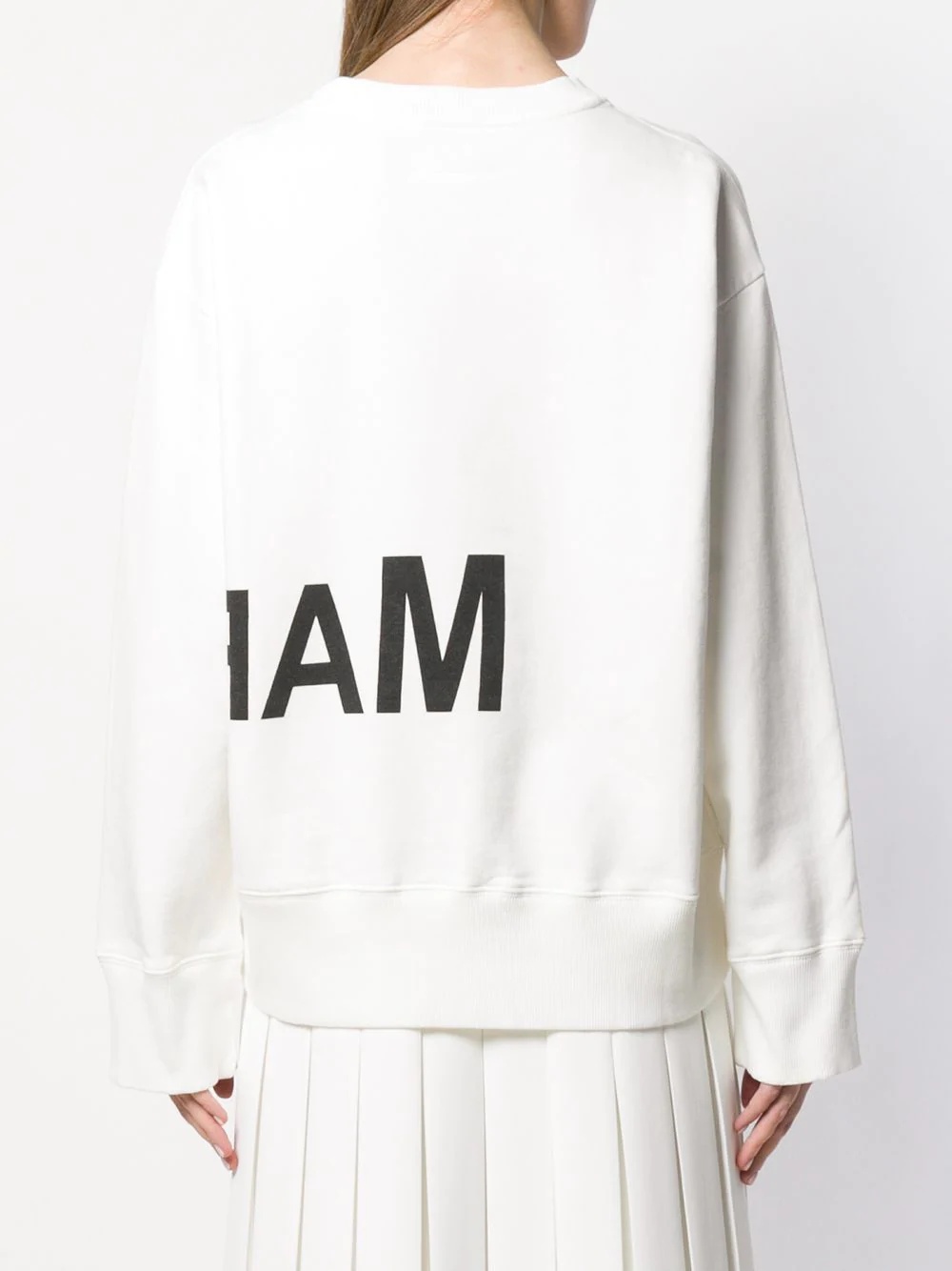 printed logo oversized sweatshirt - 4