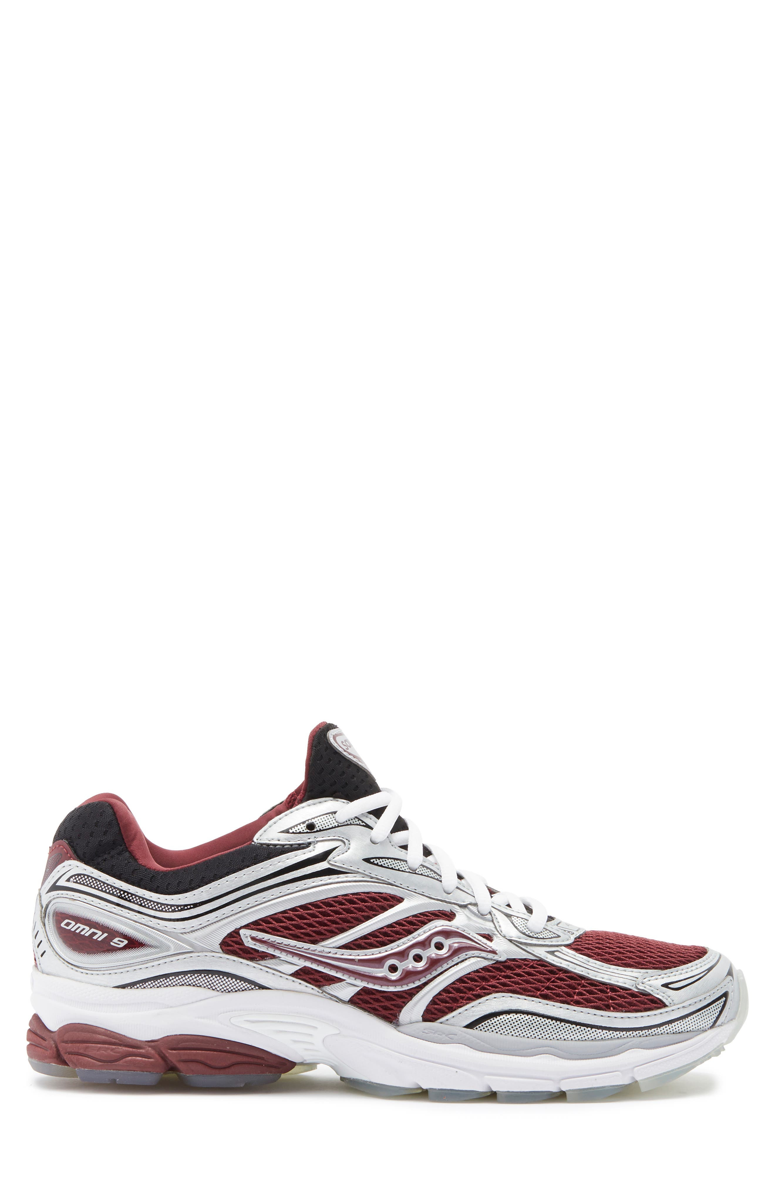 Saucony Gender Inclusive ProGrid Omni 9 Sneaker in Maroon/Black at Nordstrom - 3