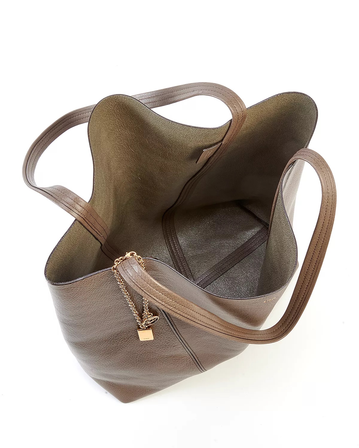Leather Spin Large Tote - 3
