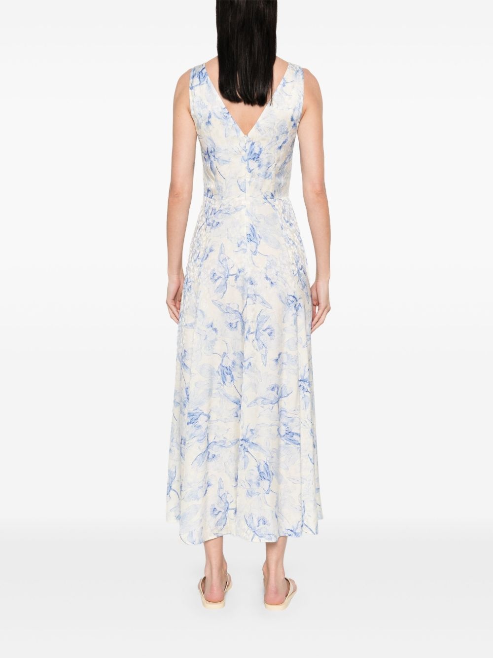 floral midi dress - 4
