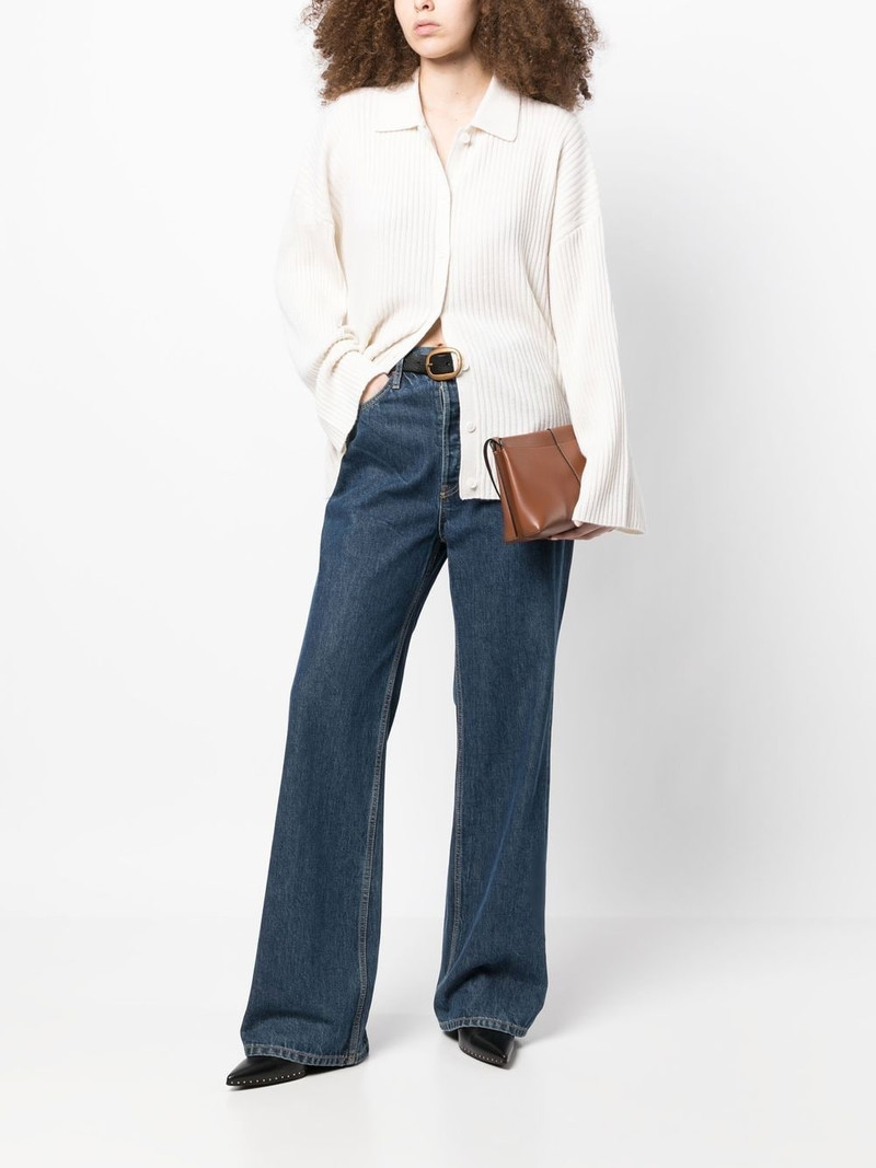 Reformation Fantino cashmere collared cardigan outlook