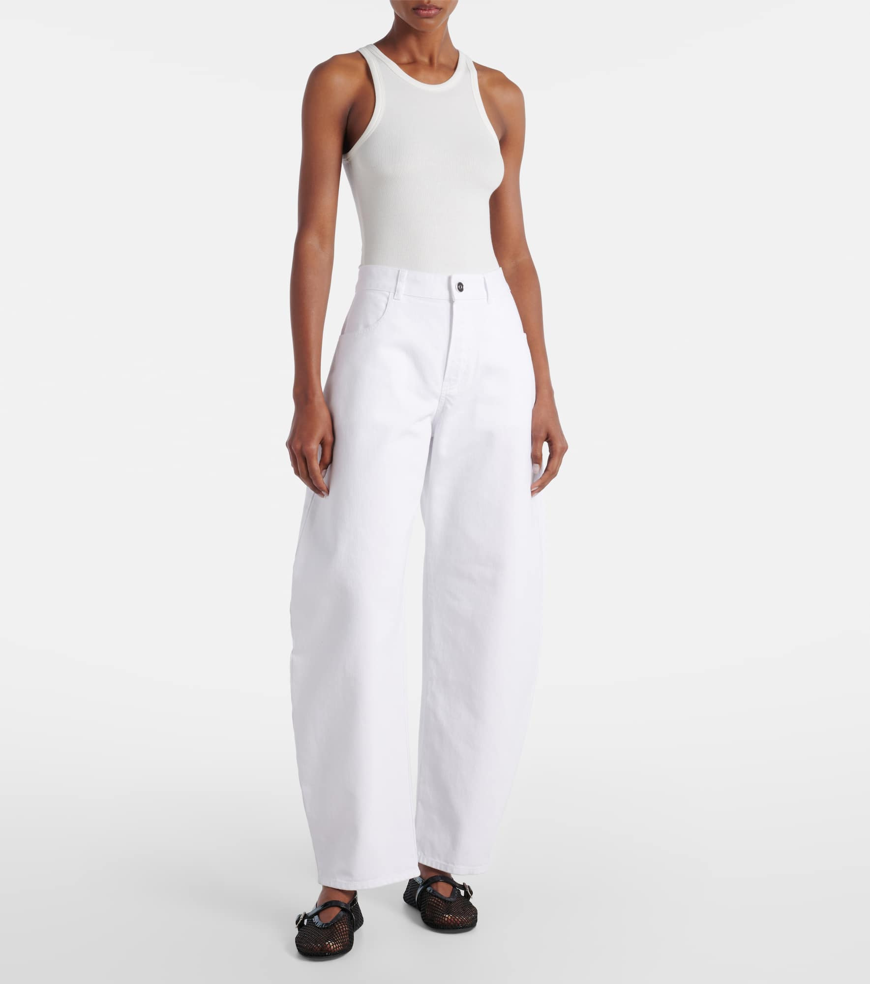 Ribbed-knit bodysuit - 2