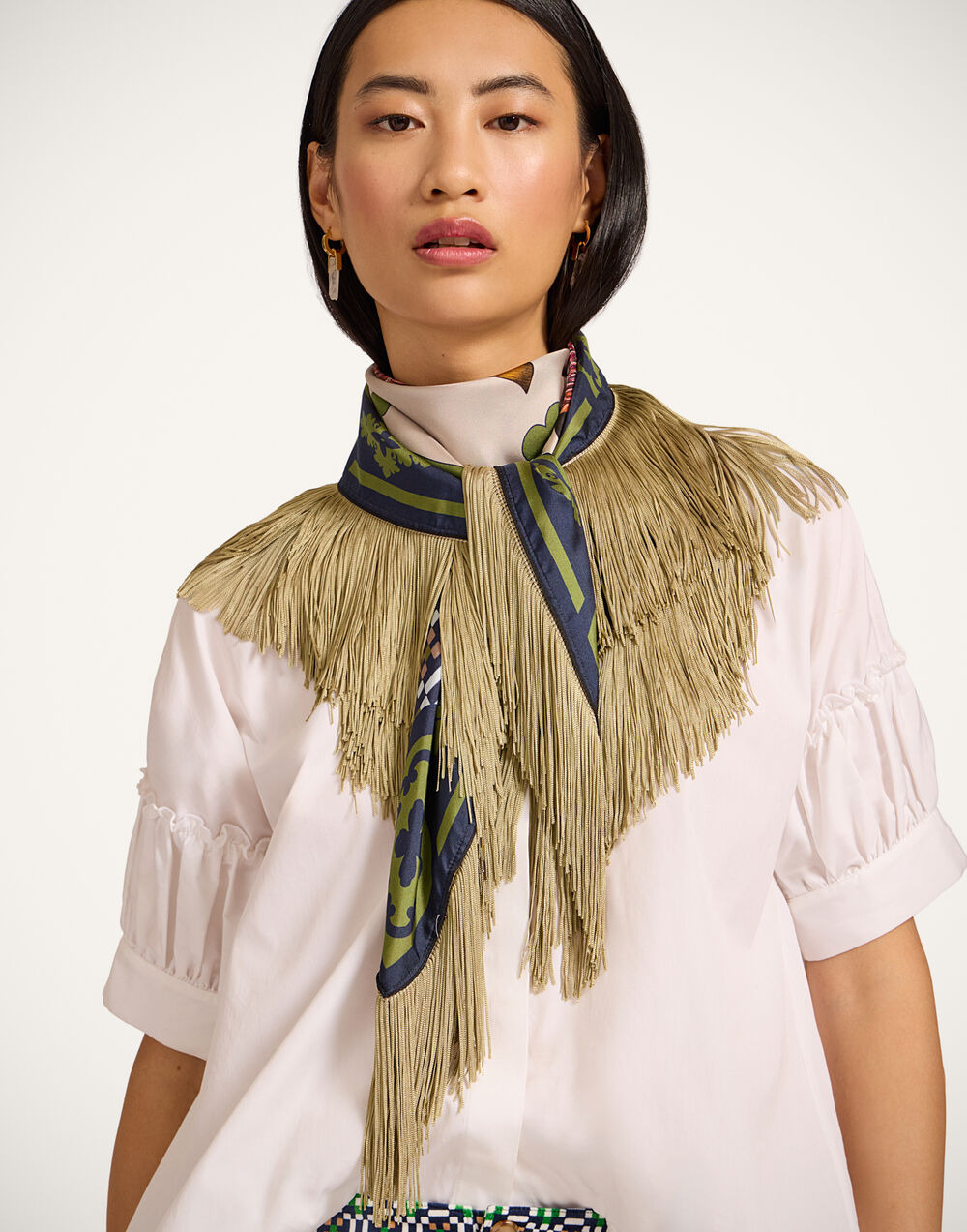 Reversible Fringe Carré Scarf - 2