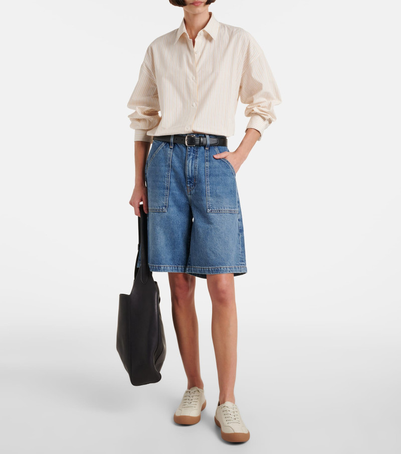 FRAME Mid-rise denim shorts outlook