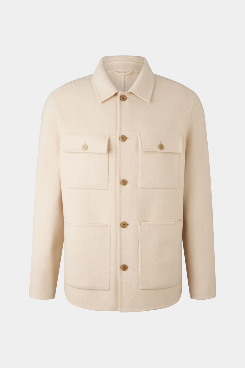 Double-face overshirt Larry in Cream 1