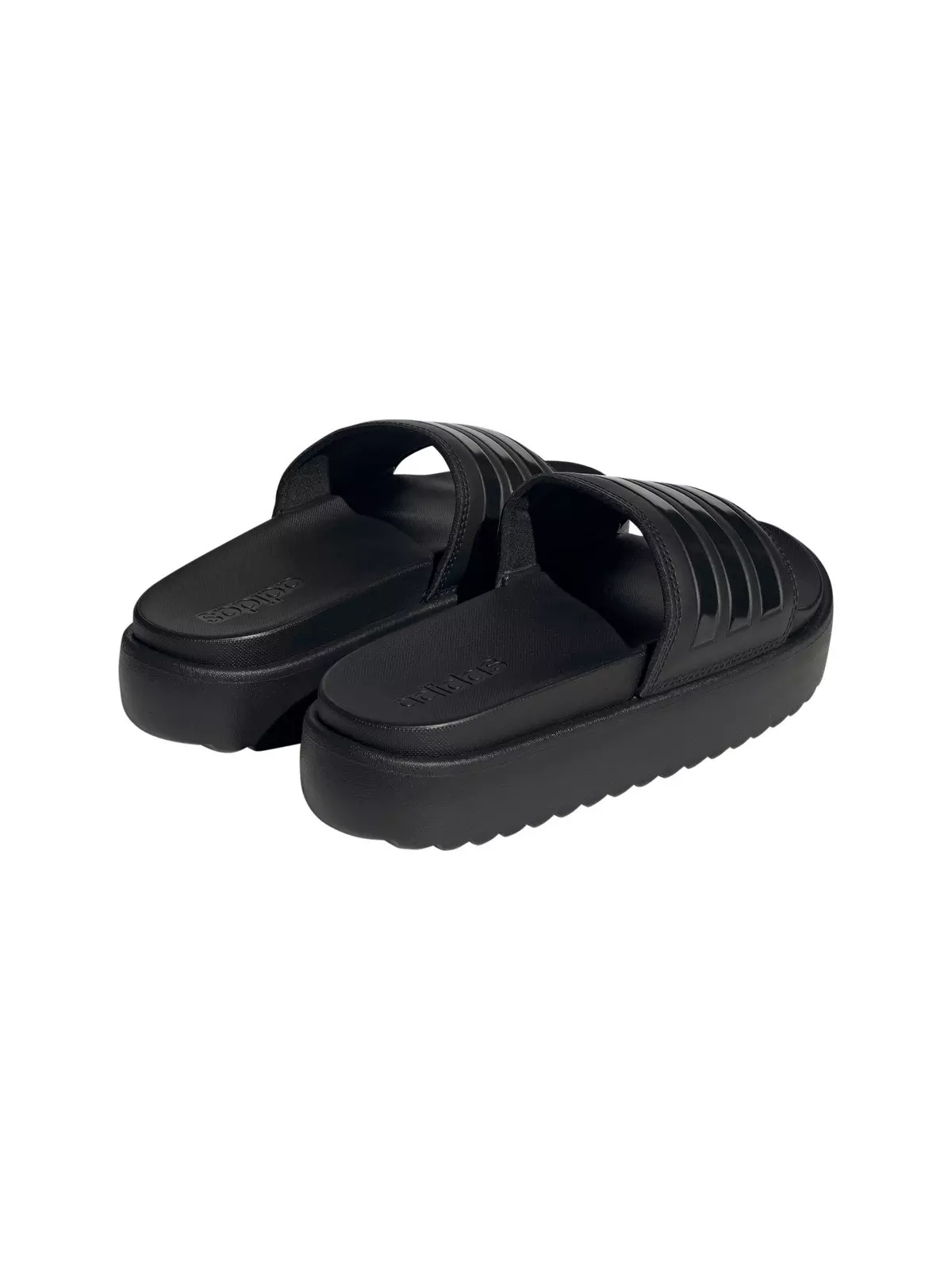 Adilette Platform "Core Black/Core Black/Core Black" Women's Slide - 4