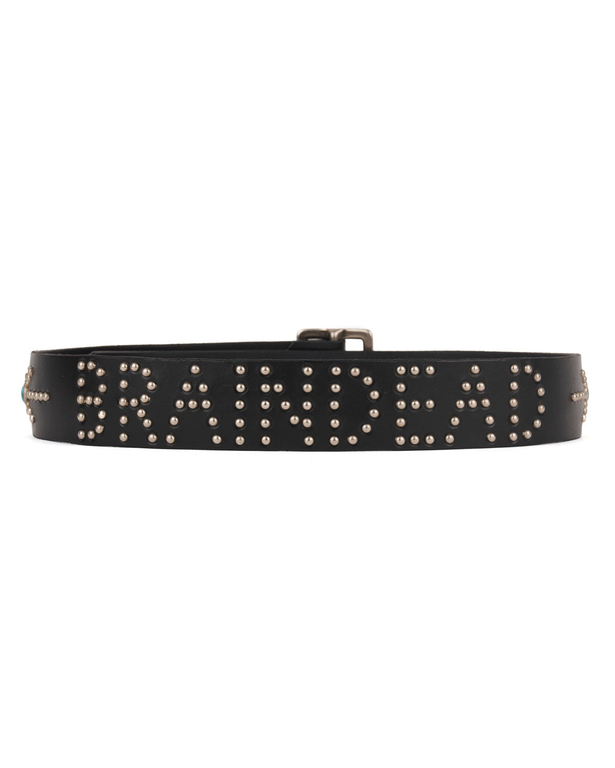 Brain Dead x Hollywood Trading Co Turquoise Studded Standard Belt - Black - 2