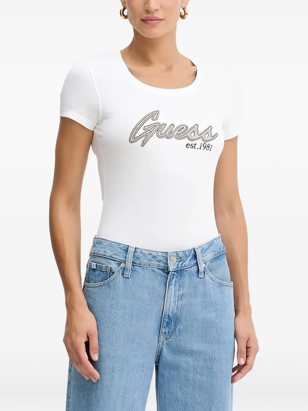 embellished short-sleeve T-shirt - 1