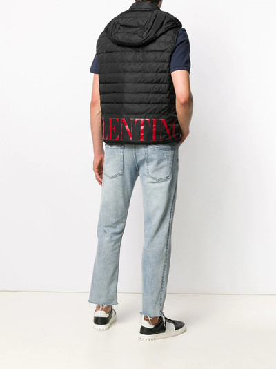 Valentino padded logo gilet outlook