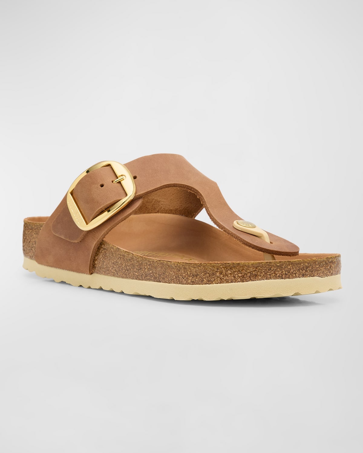 Gizeh Leather Buckle Thong Sandals - 2