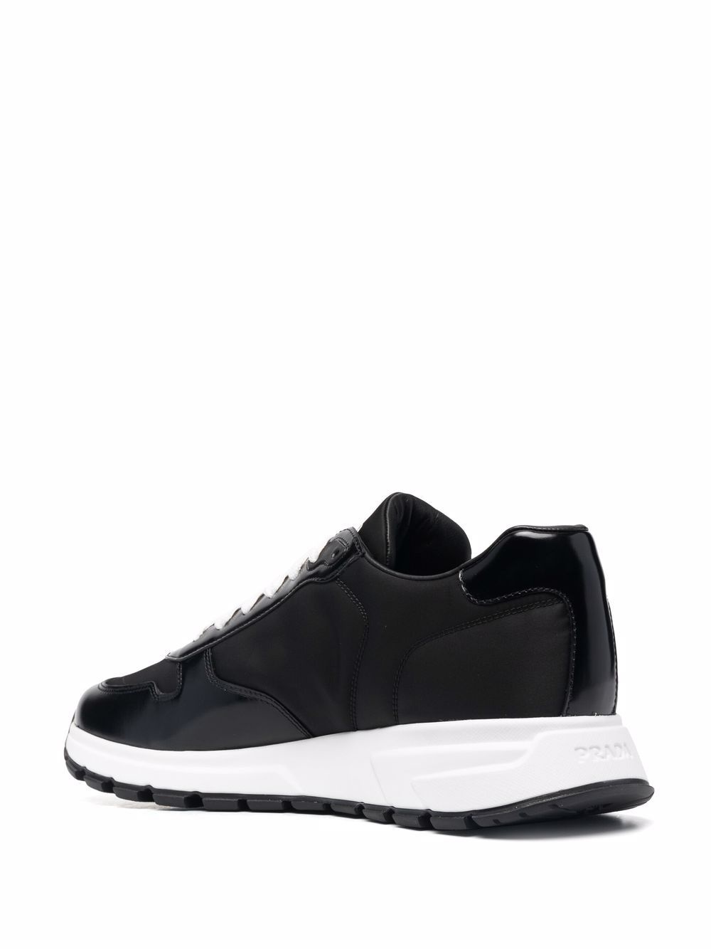 Re-Nylon Triangle-logo low-top sneakers - 3