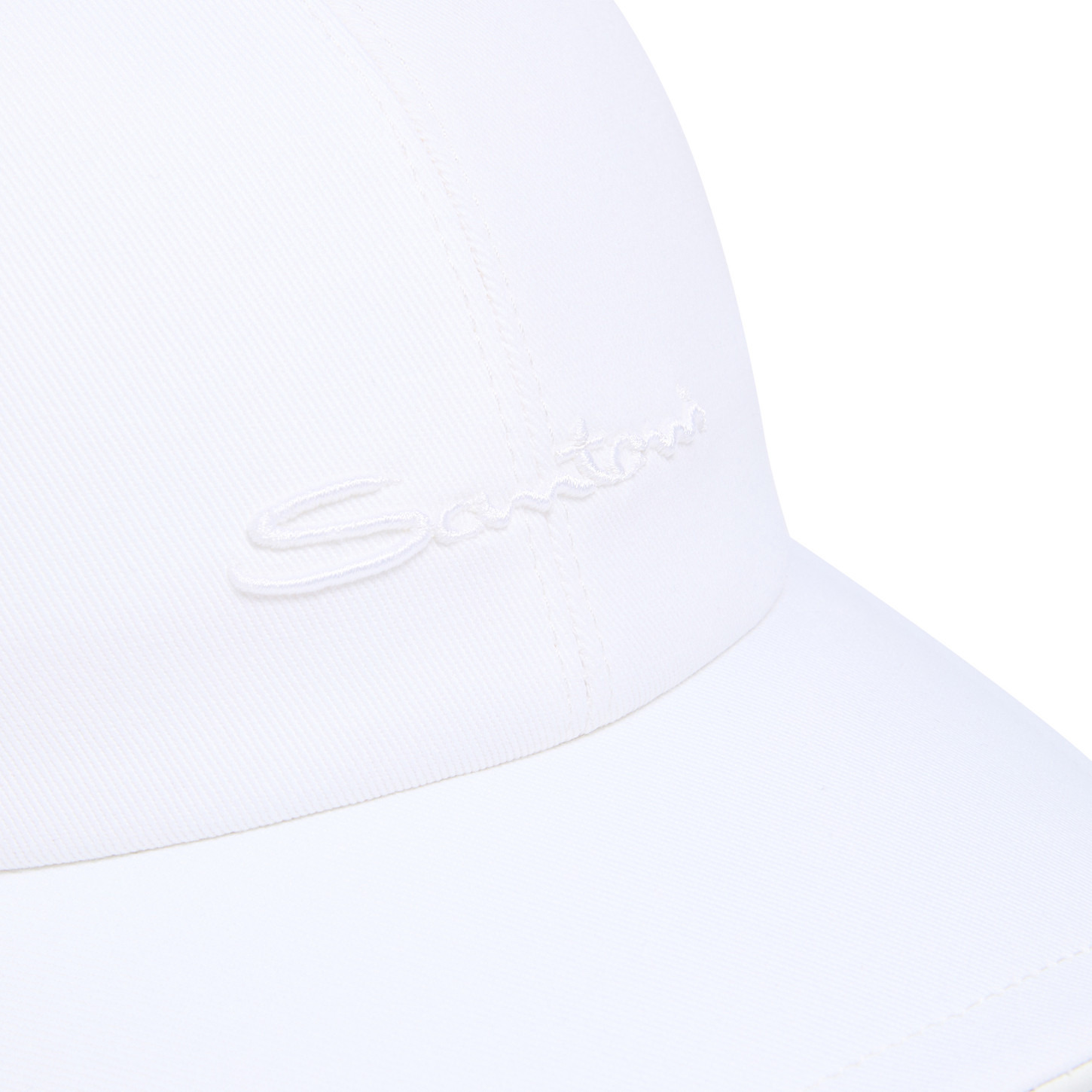 Women's white cotton baseball cap - 4