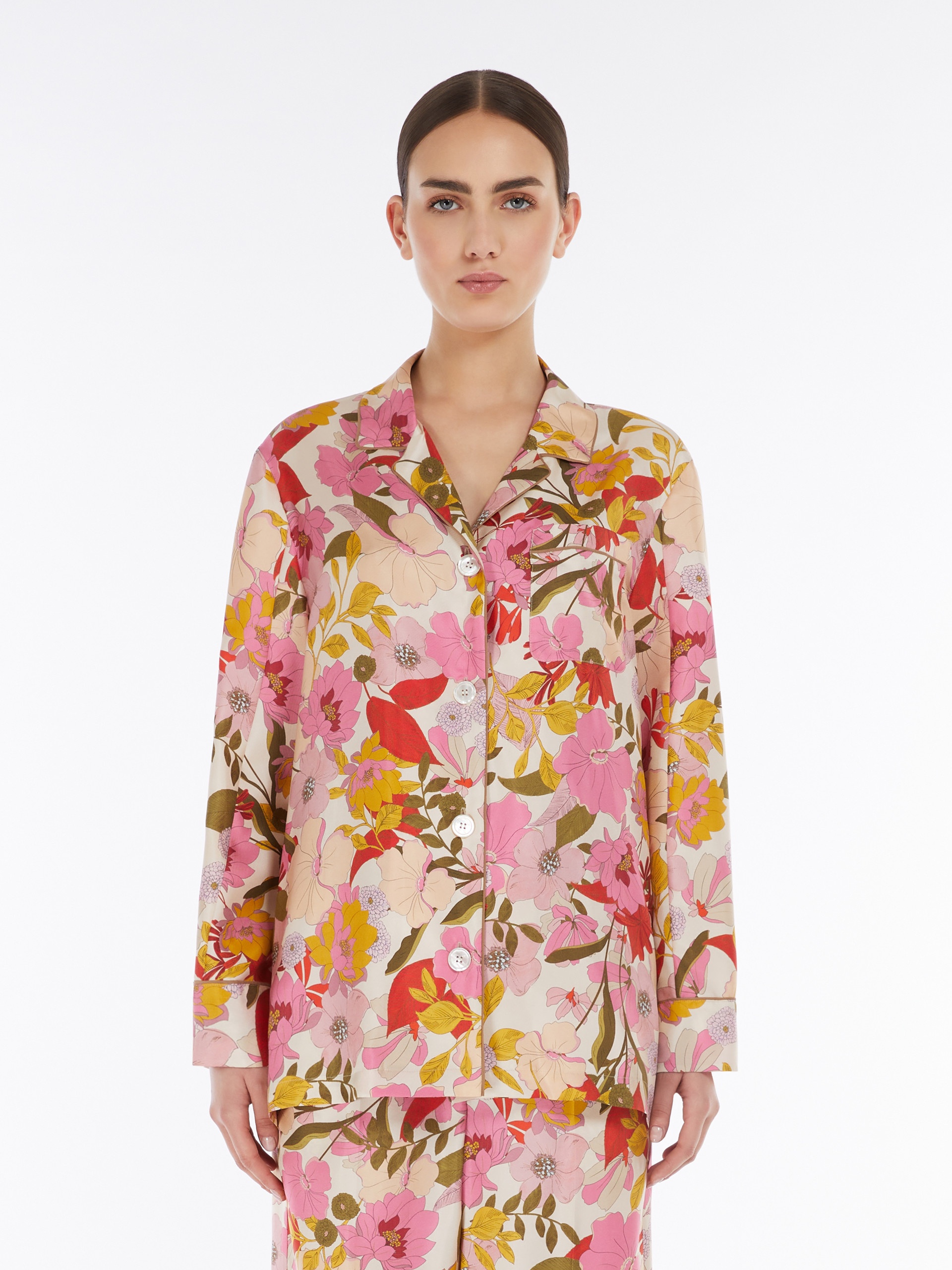 ALAN Printed silk pyjama shirt - 3